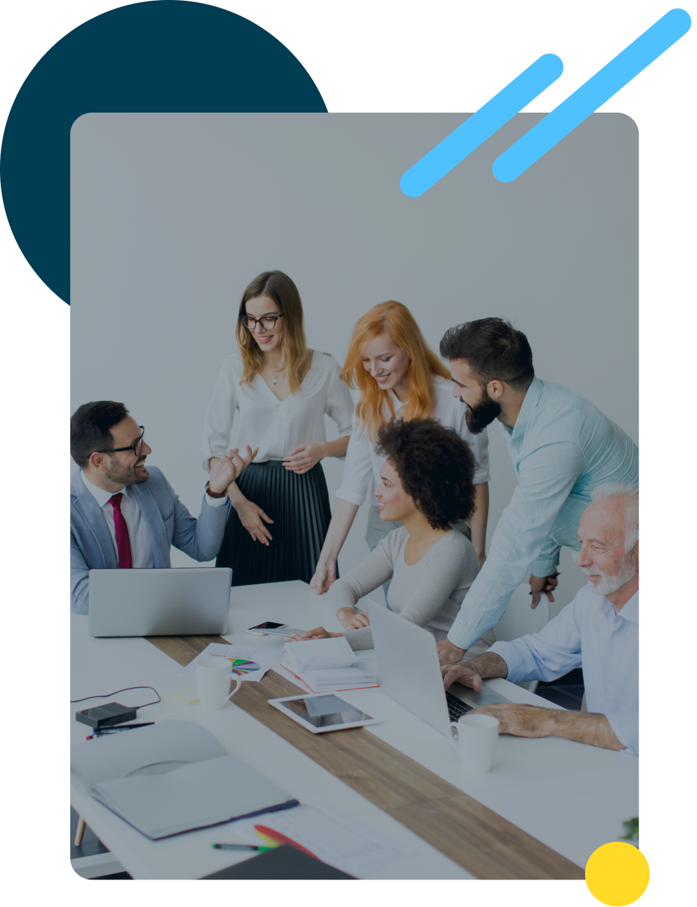 Equipo de gente trabajando